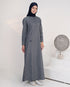 Pebble Grey Smart Look Jilbab